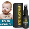 Mens Beard Growth Oil Serum Fast Growing Mustache Facial Hair Treatment For Men