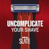 Slate by Gillette 3 Blade Men's Disposable Razor, 4 Ct