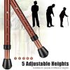 Lightweight Adjustable Folding Cane Seat with Light